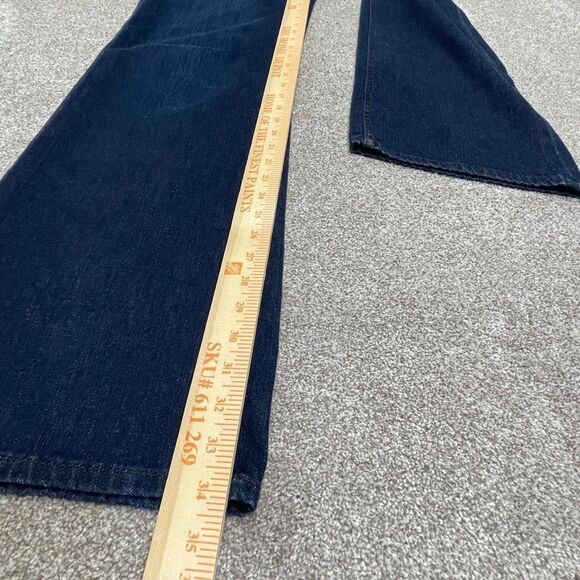 Christopher denim womens wide leg jean sz 4 low rise blue jeans soft denim Y2K - Picture 5 of 12